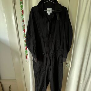 Y-3 Black Hooded Jumpsuit